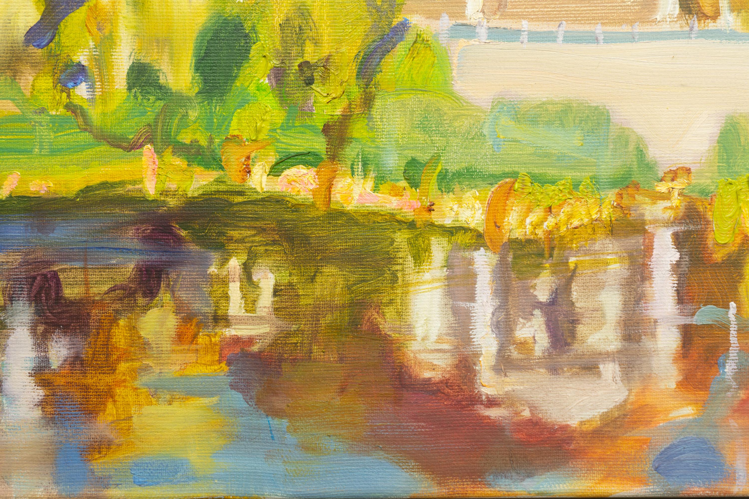 Cesvaine - Painting by Valery Bayda 