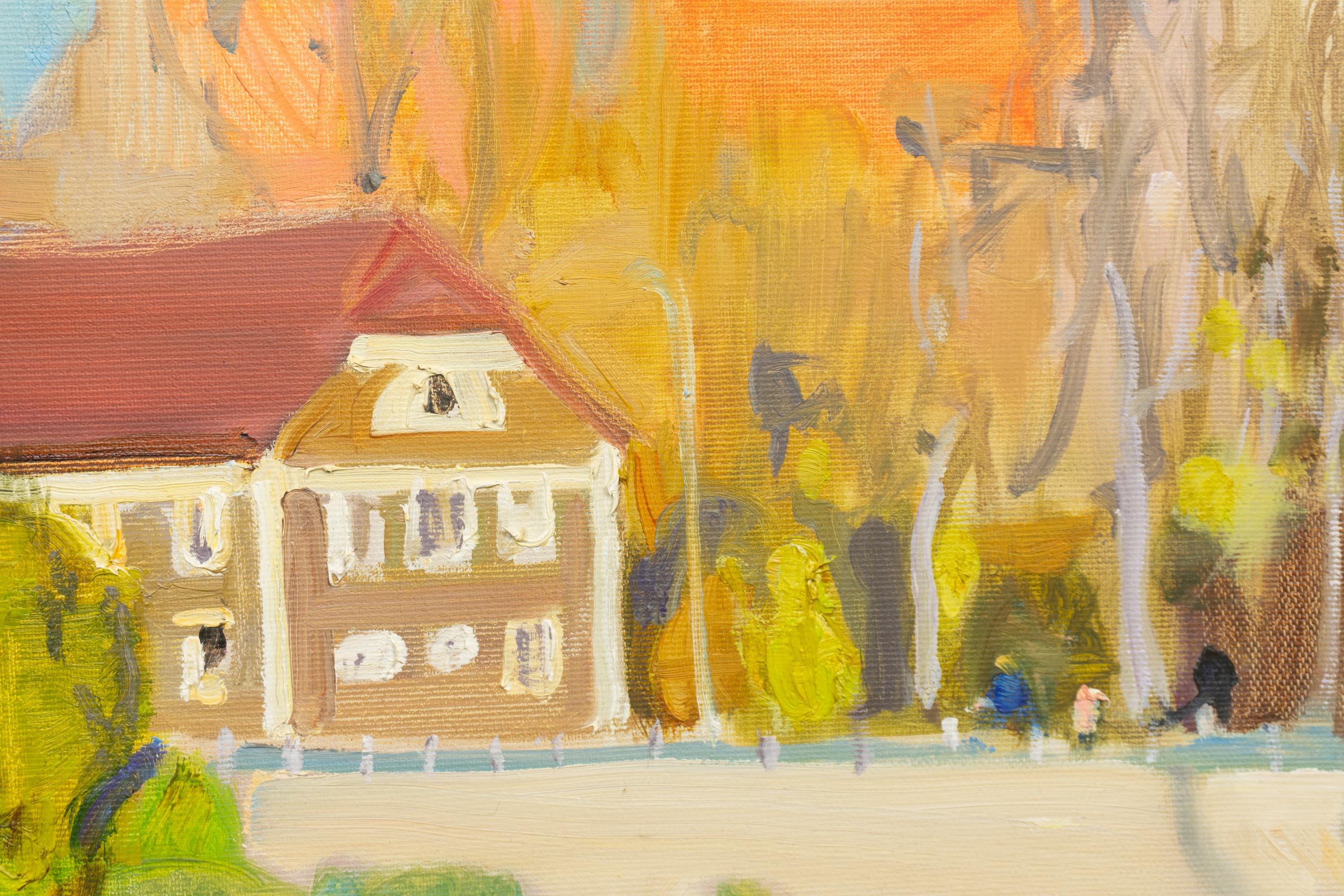 Cesvaine - Impressionist Painting by Valery Bayda 