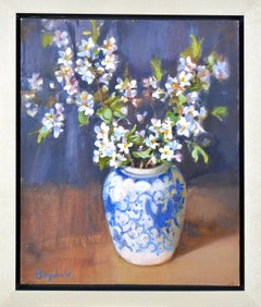 Cherry Blossom. 2025. Canvas, cardboard, oil. 30x25 cm