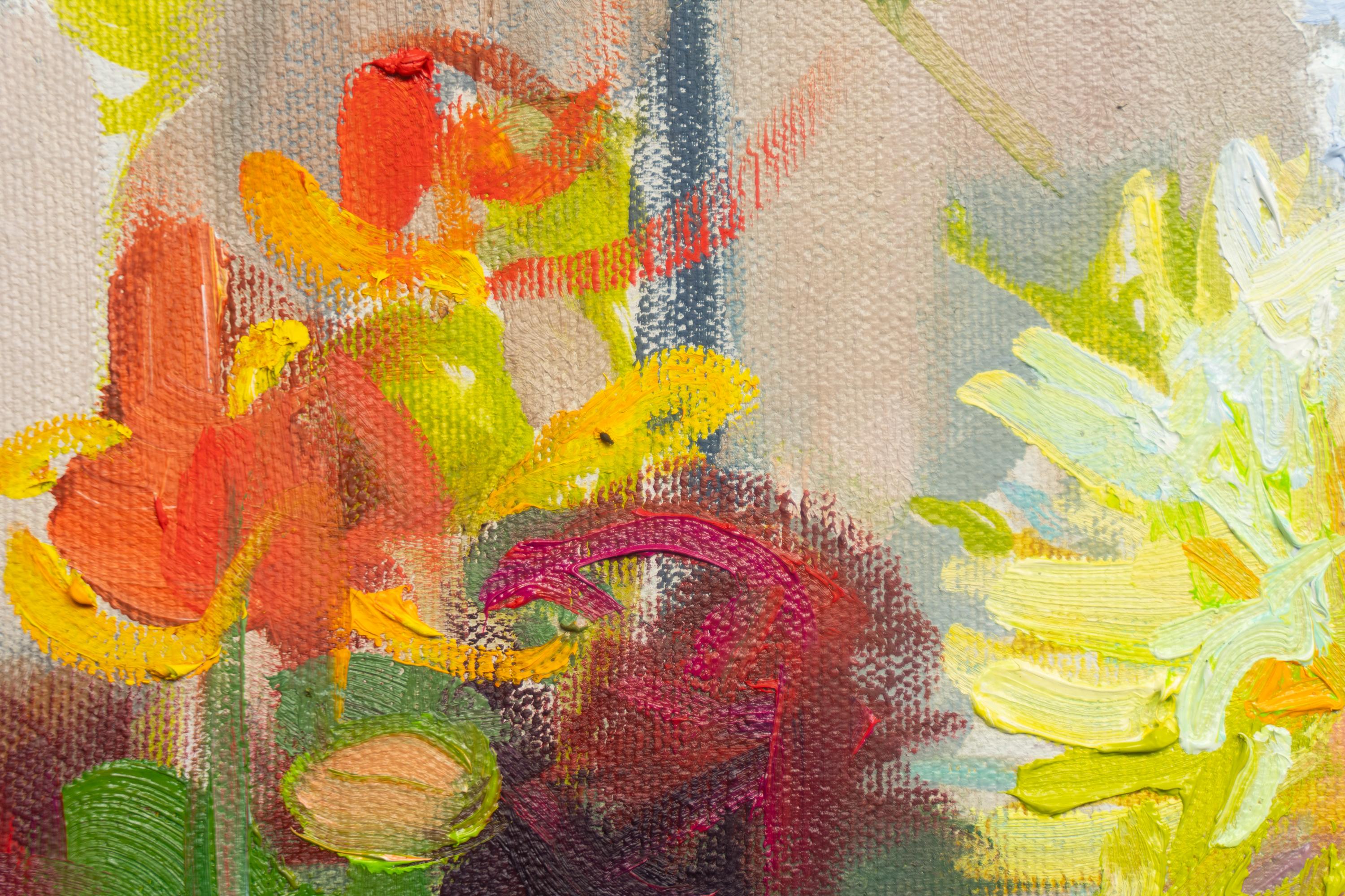 Dahlien – Painting von Valery Bayda 