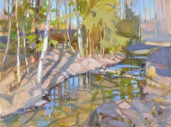 In the April sun. 2025. Canvas, oil. 60x80 cm. Signed.