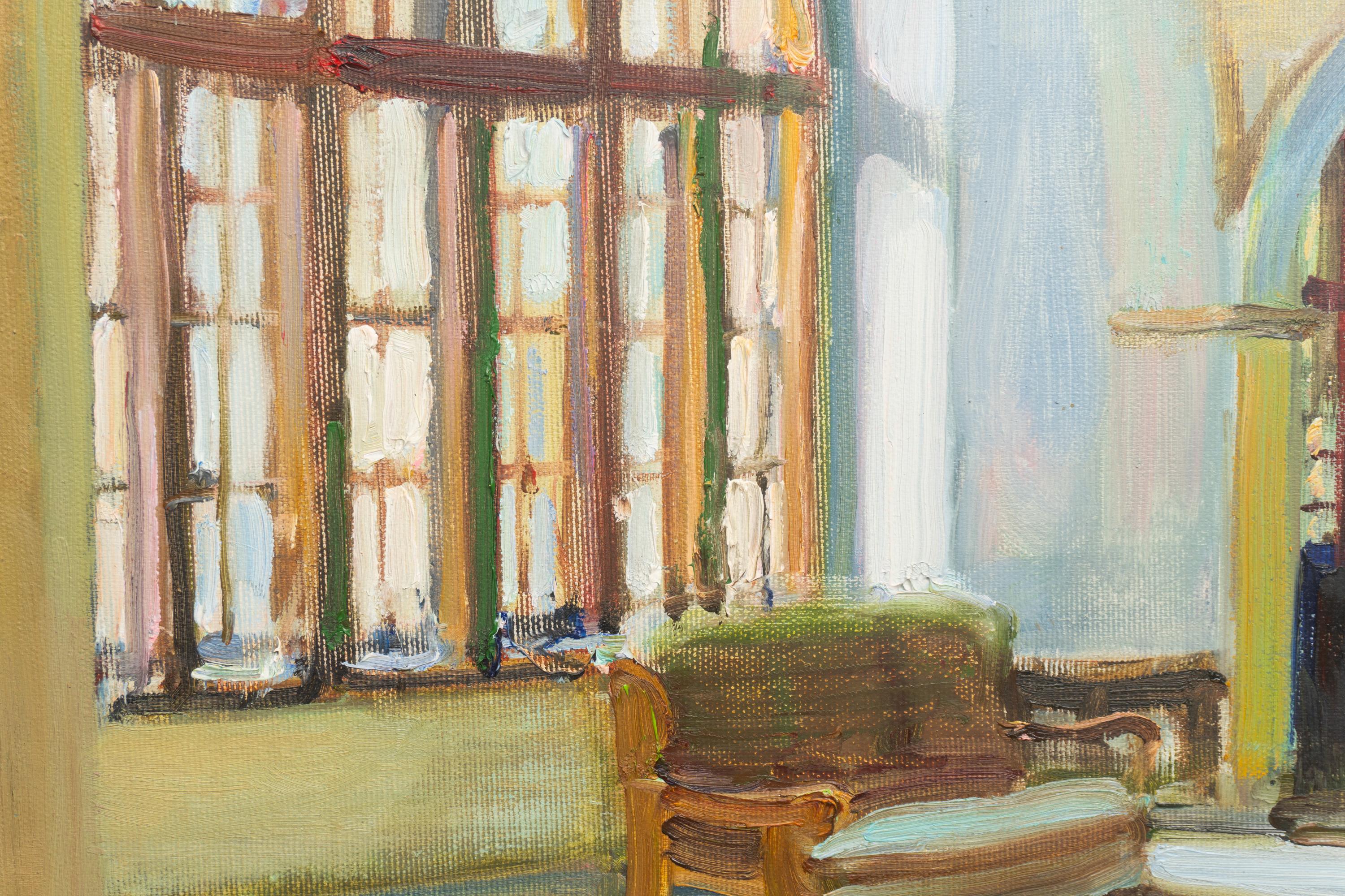 In the Cesvaina's palace - Painting by Valery Bayda 