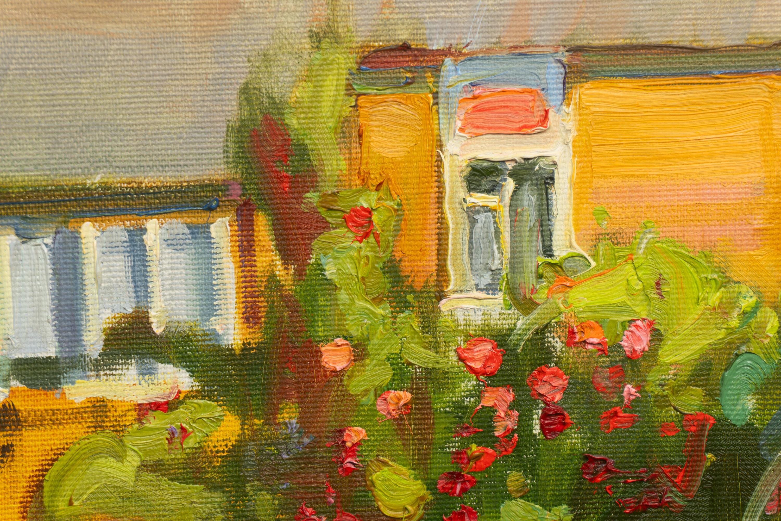 Kraslava, Abend. – Painting von Valery Bayda 