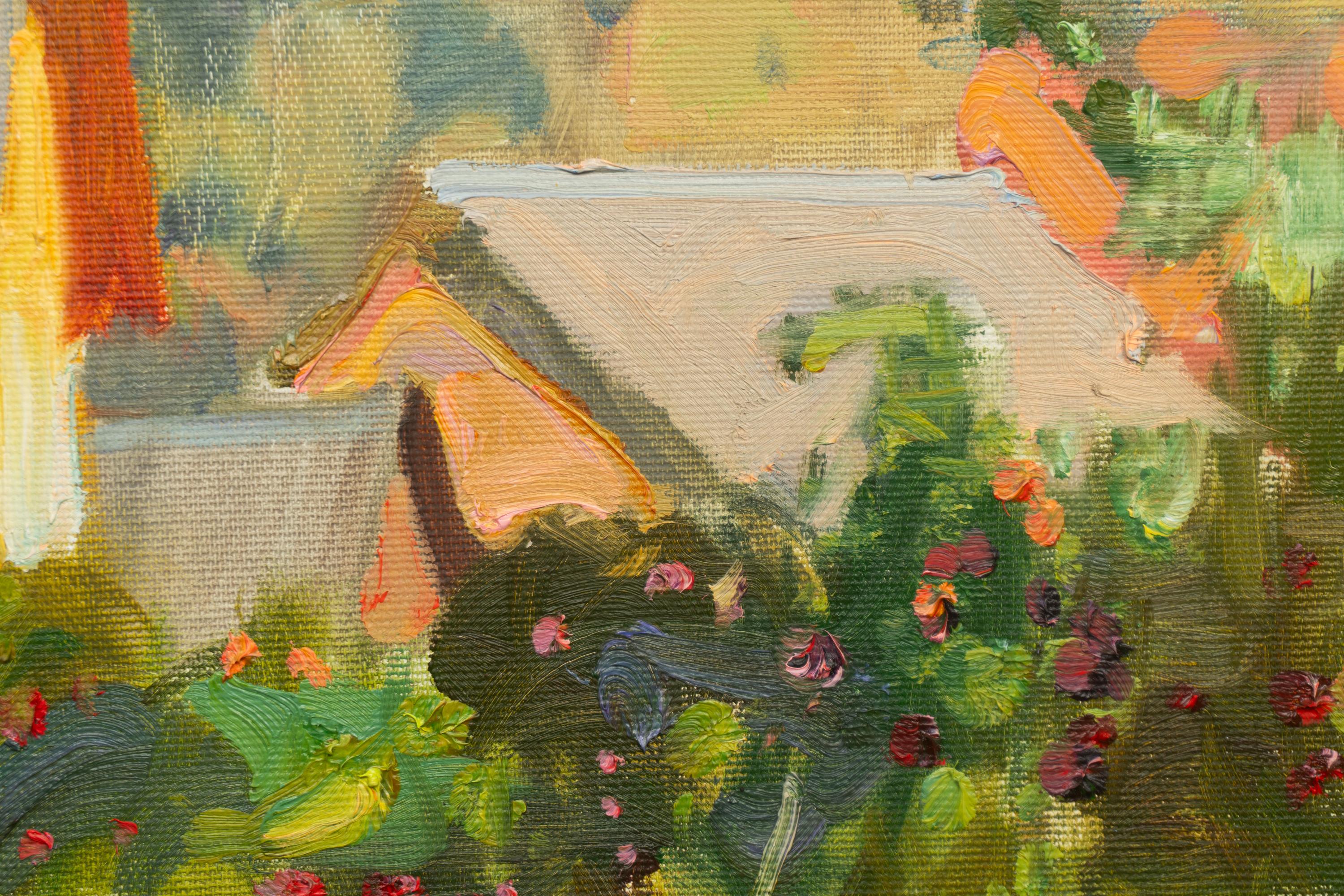 Kraslava, Abend. (Impressionismus), Painting, von Valery Bayda 