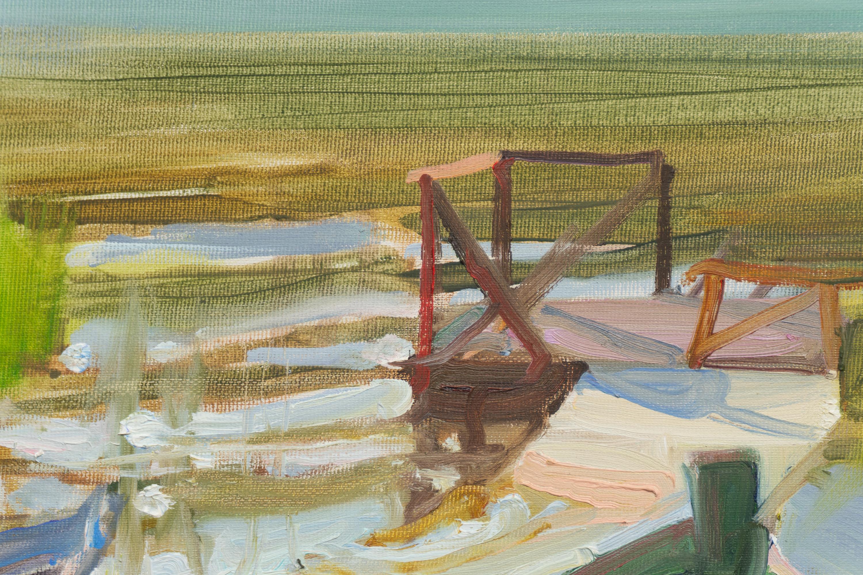 See, Boote – Painting von Valery Bayda 