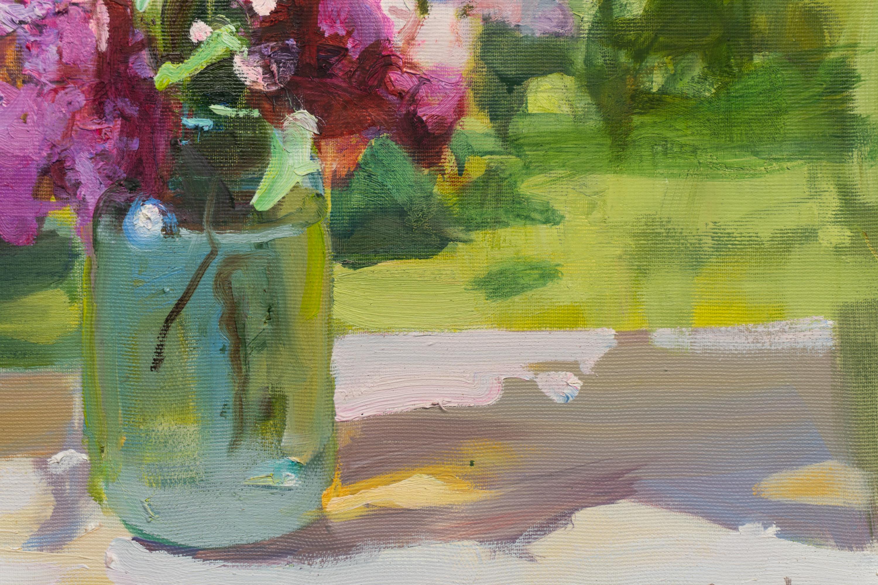 Lights of june - Impressionnisme Painting par Valery Bayda 