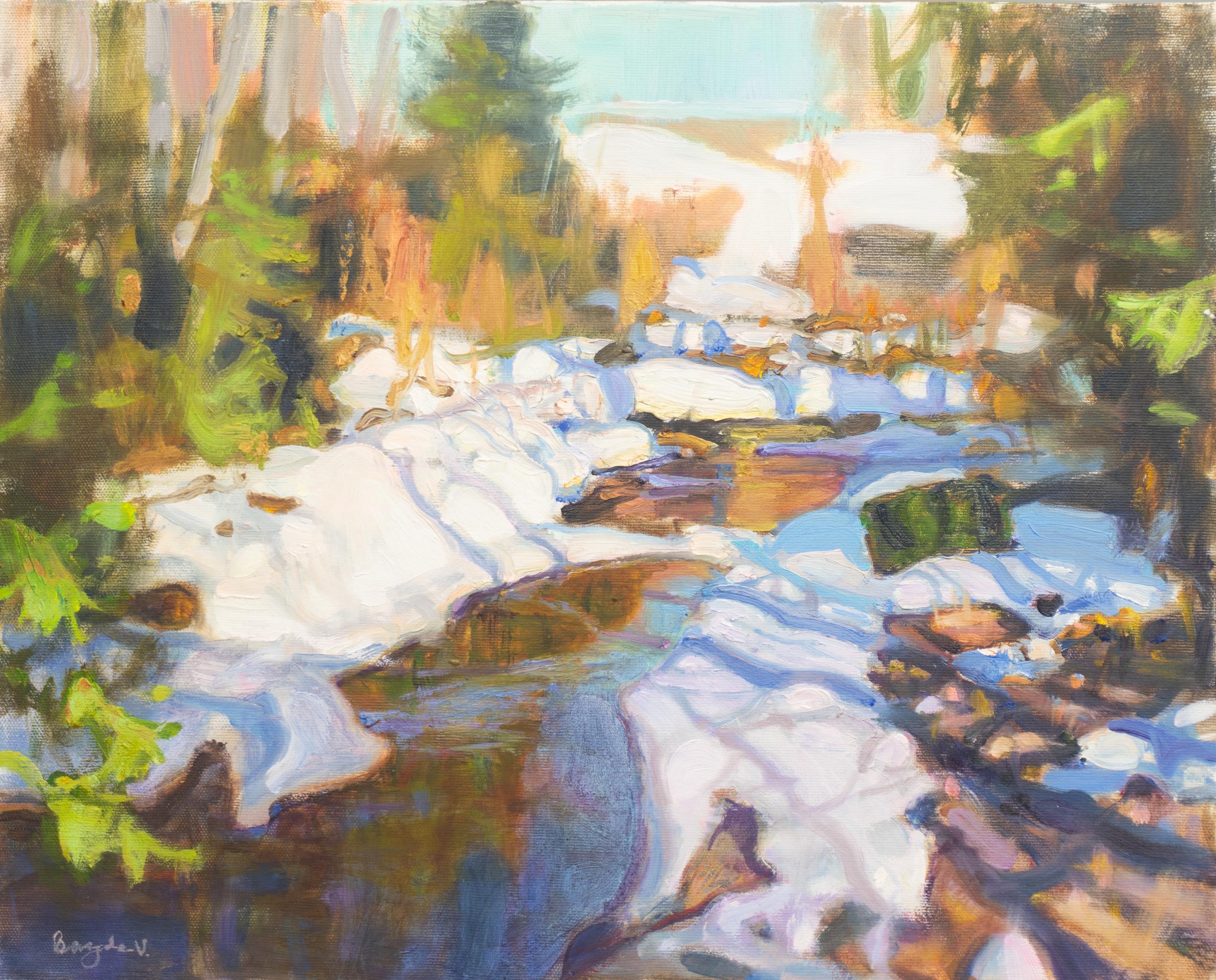 Valery Bayda  Still-Life Painting - March, thaw