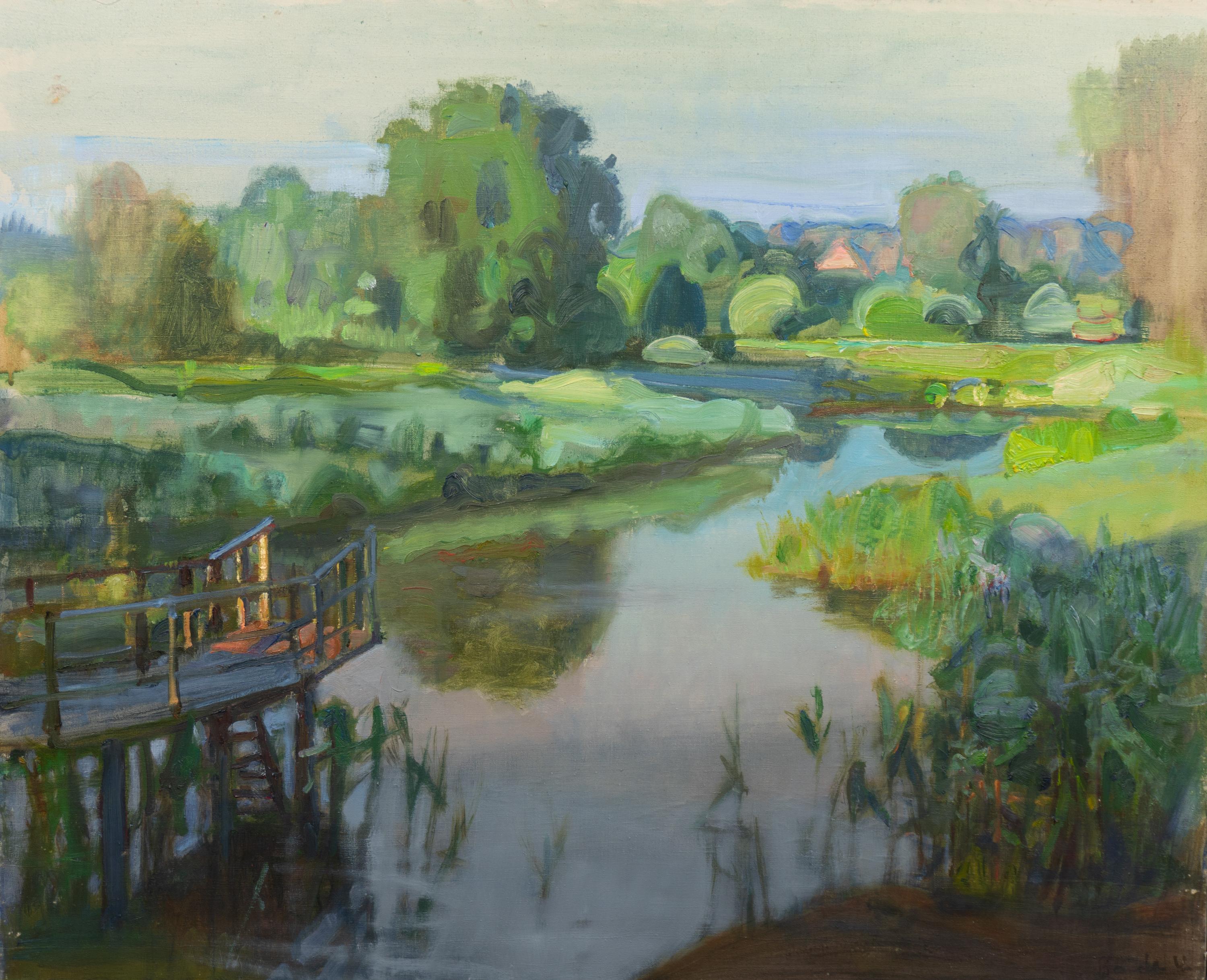 Landscape Painting de Valery Bayda  - Buenos días