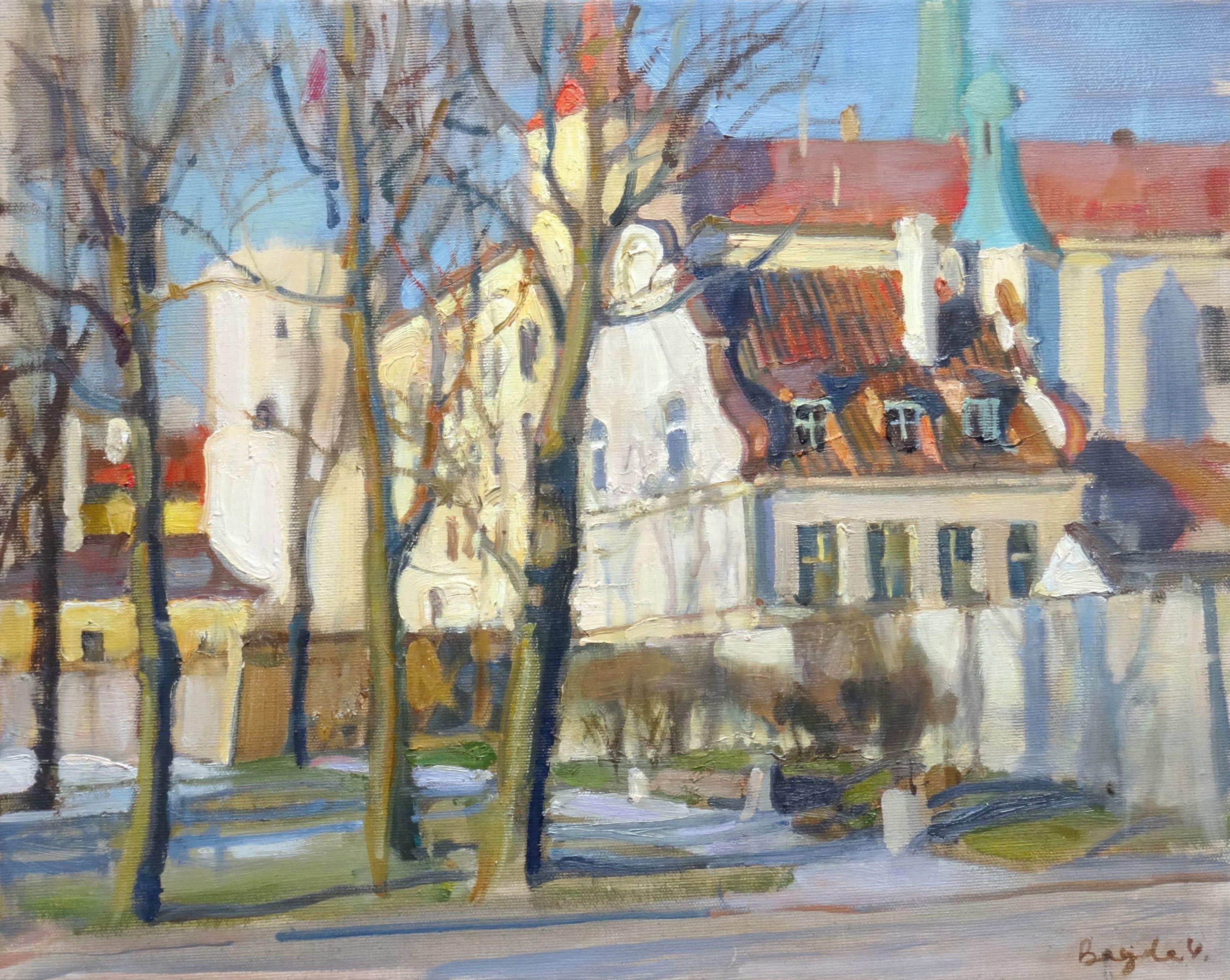 Old town. The embankment  2017, oil on canvas, 40x50 cm