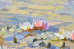 Water lilies. 2019. Canvas, oil. 65x100 cm. Signed.
