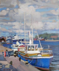 Yachts. 2019, oil on canvas, 60x50 cm