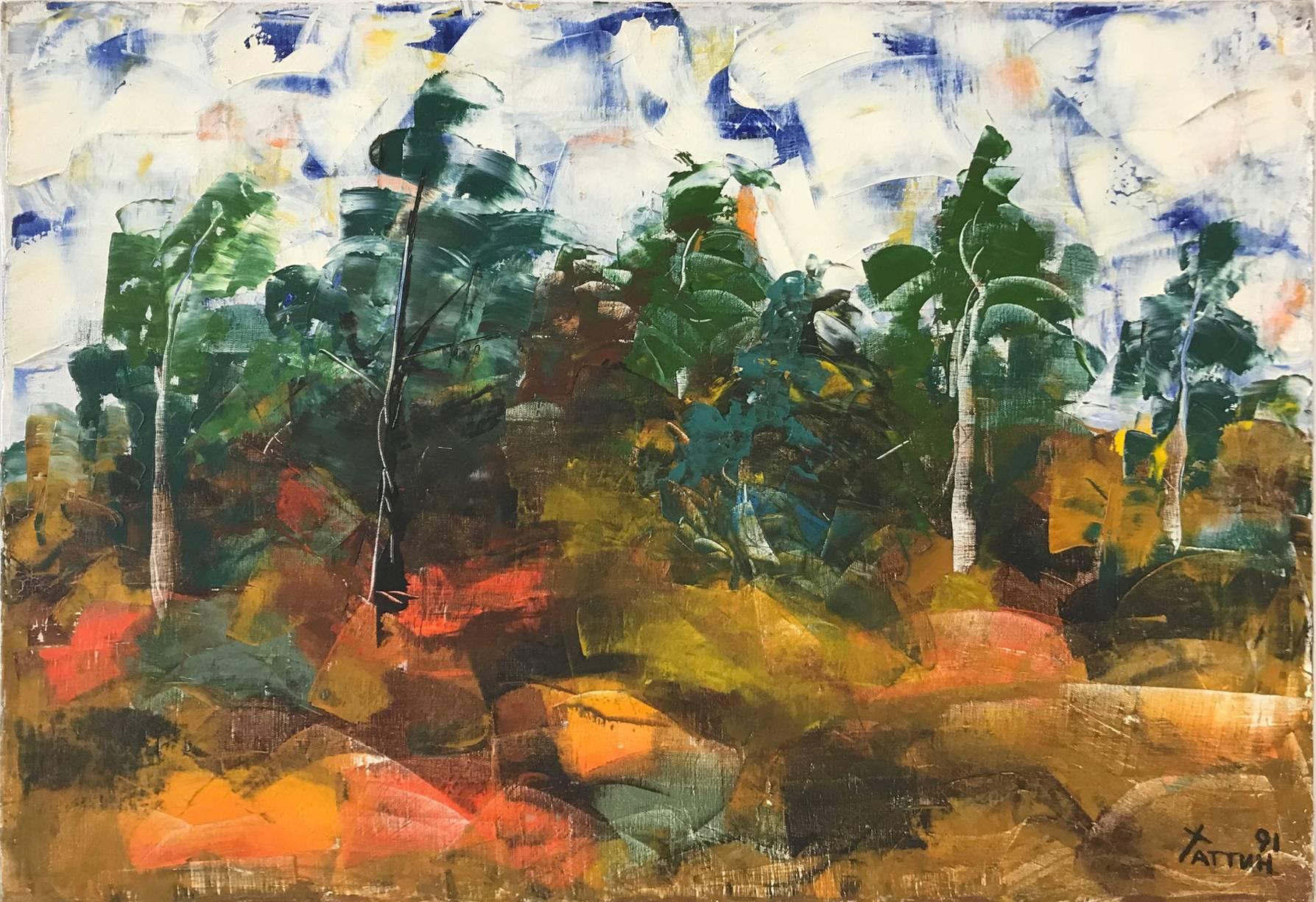 Valery Hattin Landscape Painting - Grove
