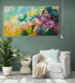 Original Oil Impressionistic Landscape Painting Flowers 2
