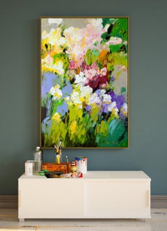 Original Oil Impressionistic Landscape Painting Flowers 3