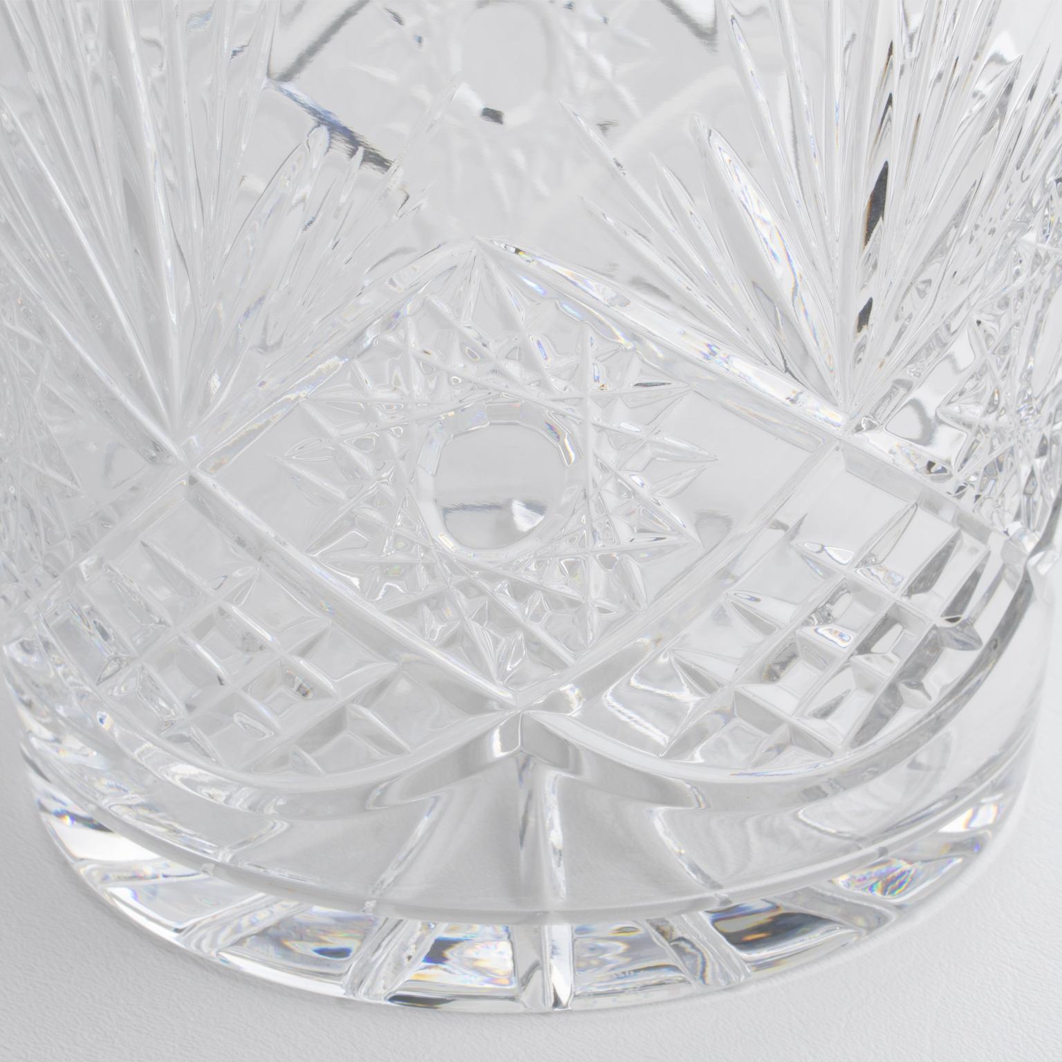 Valery Klein for Baccarat Bertrichamps Cut Crystal Champagne Ice Bucket Cooler For Sale 4