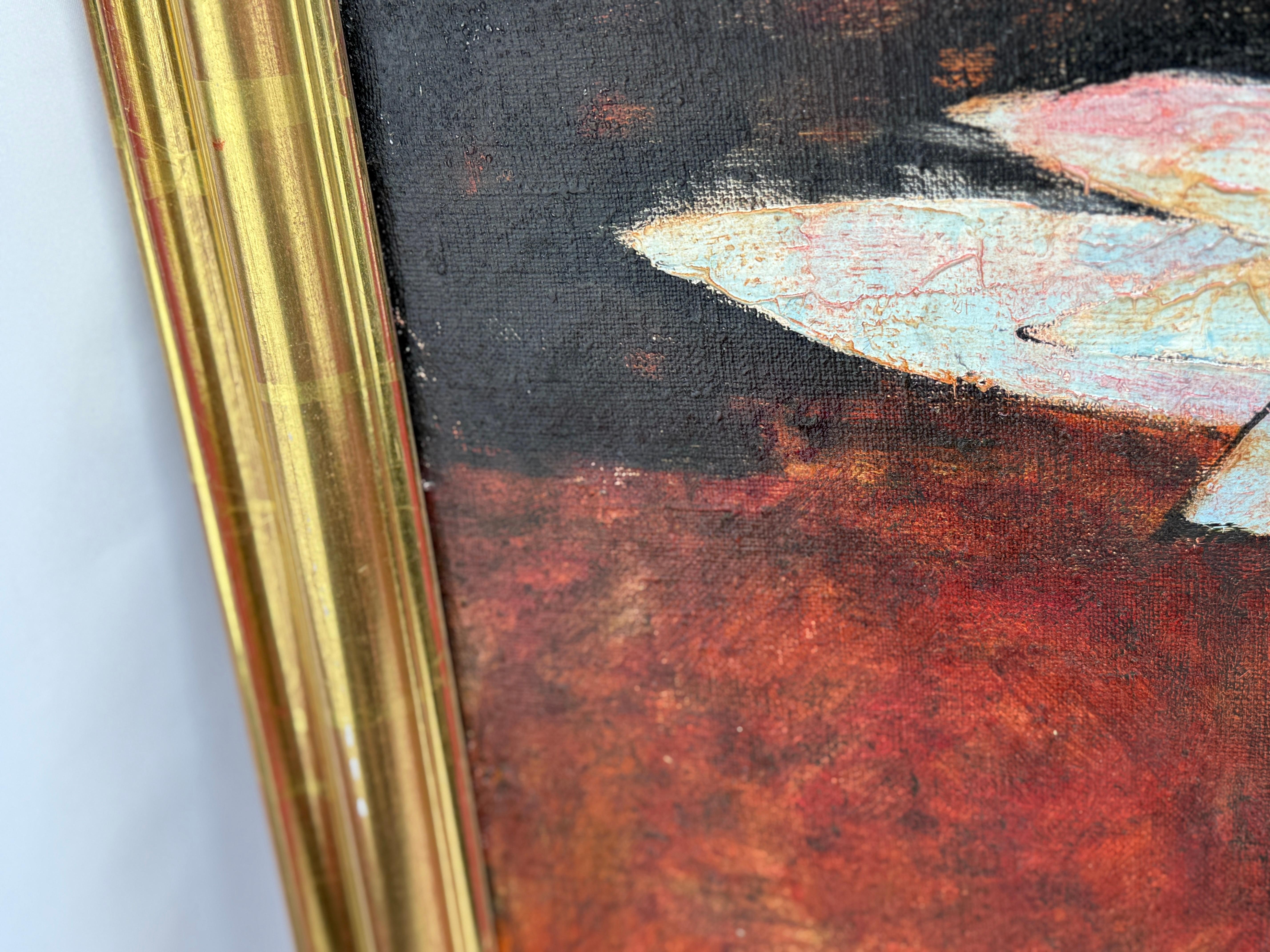 Valery Konevin ( UdSSR, geb. 1952) Abstraktes Stillleben „Mapahta 2“, Öl auf Leinwand im Zustand „Gut“ im Angebot in Atlanta, GA