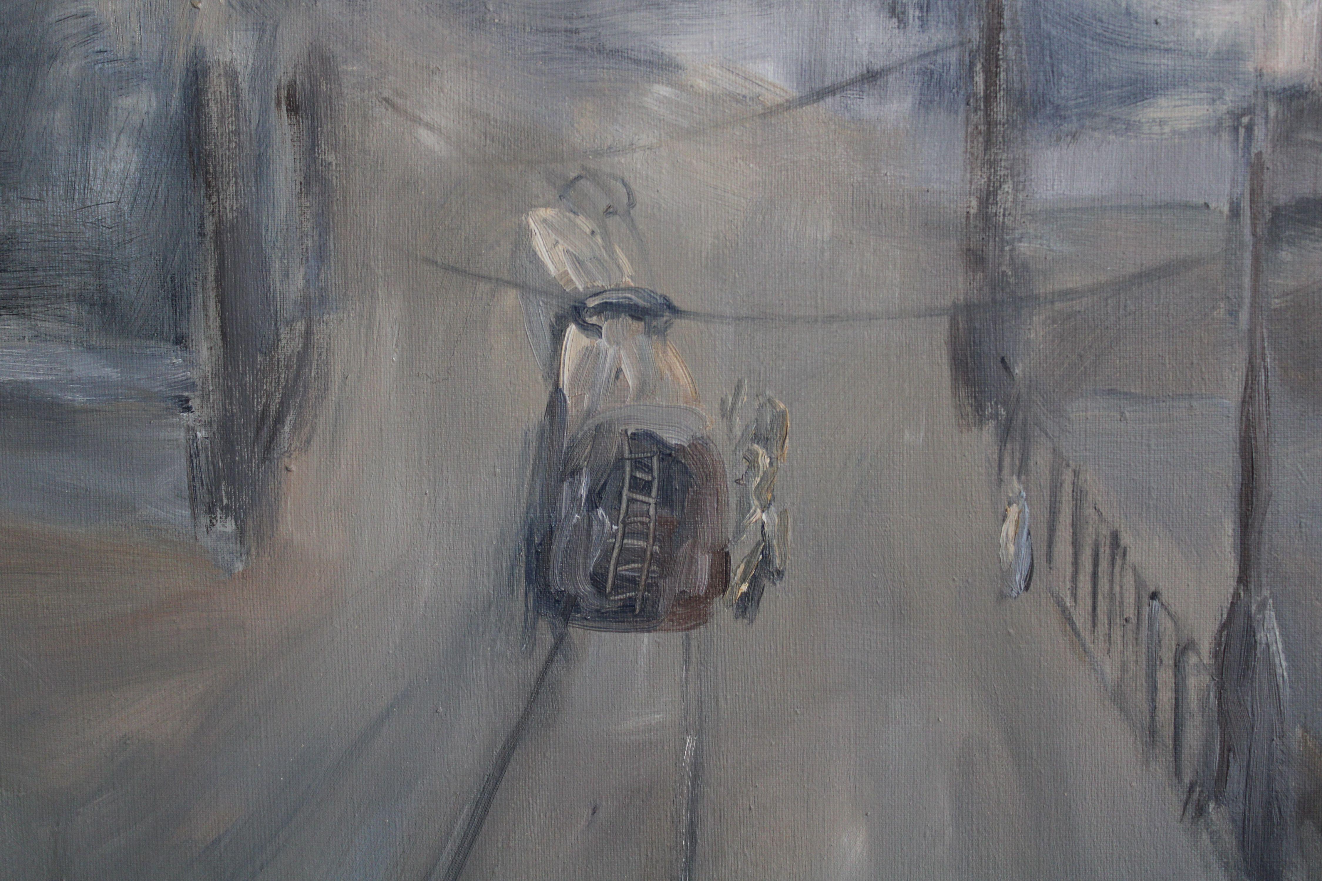 Marzo. 1989. Olio su tela, 80x90 cm in vendita 2