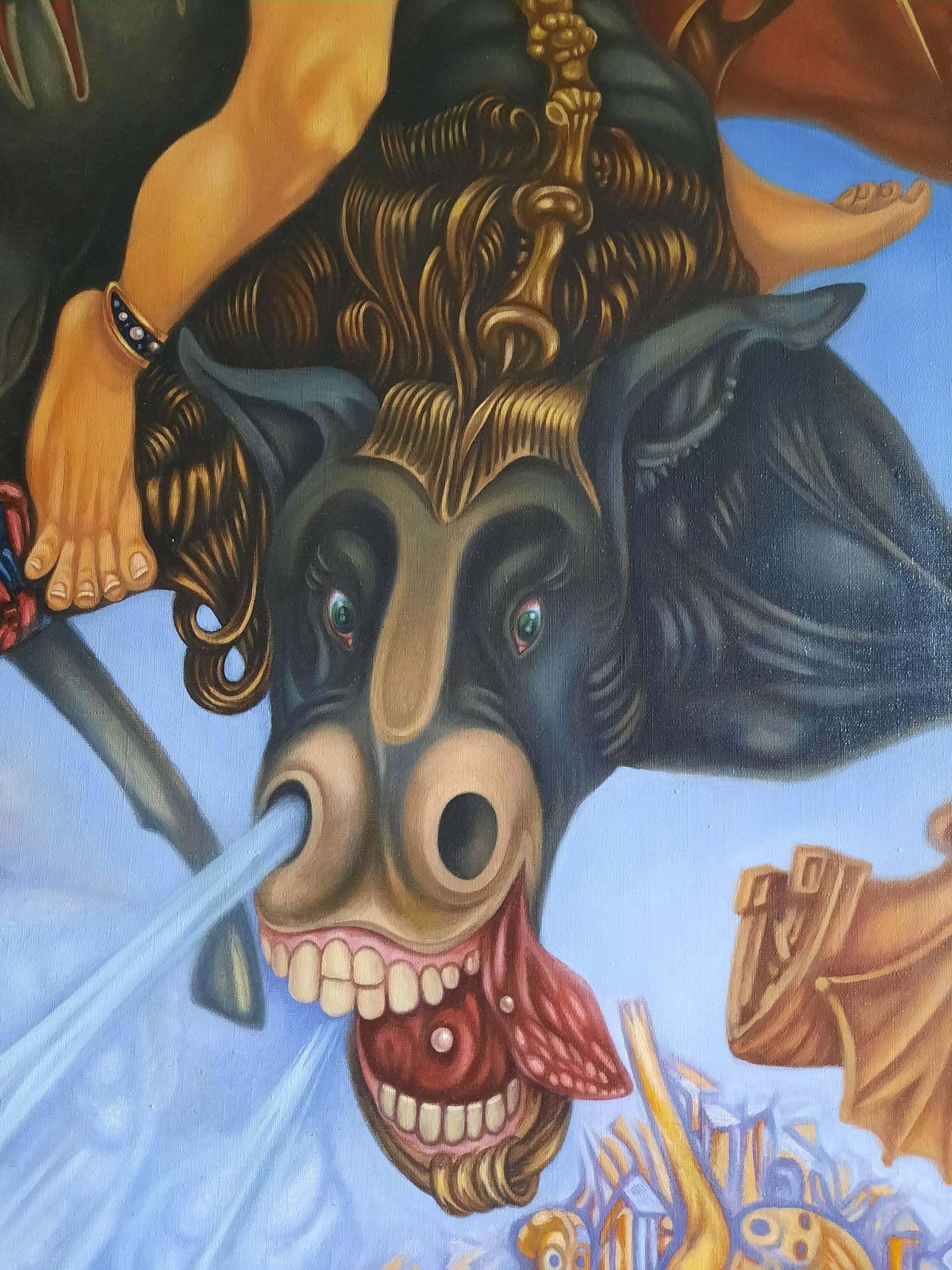 Questo quadro è stato concepito durante uno dei periodi più difficili della mia vita. Era il 1995. Fu allora che incontrai per la prima volta le scritture dell'Antico e del Nuovo Testamento. Dopo aver letto questo libro una volta, una persona cambia