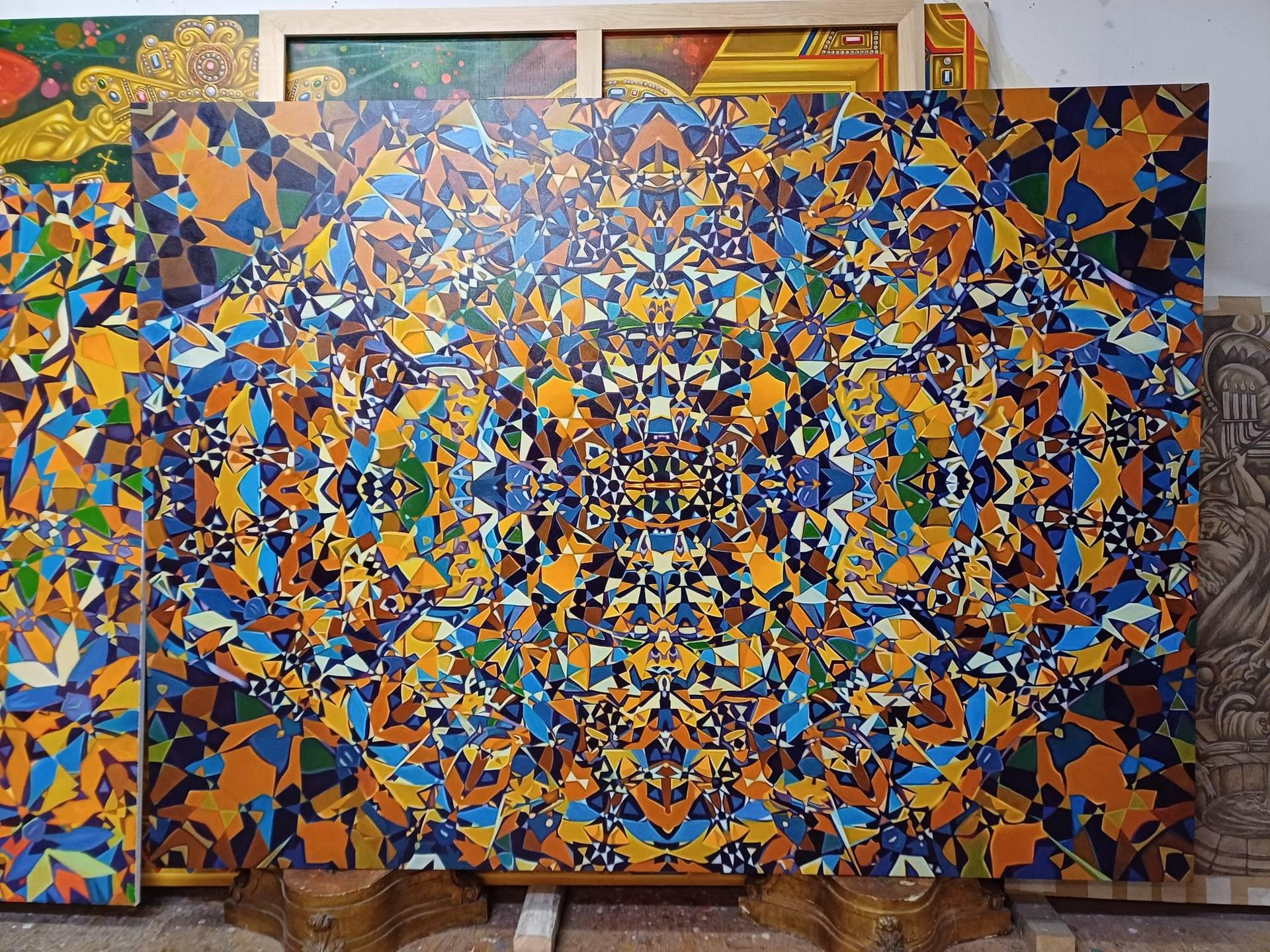 „Waking the Bee“ (Abstrakt), Painting, von Valery Tatar