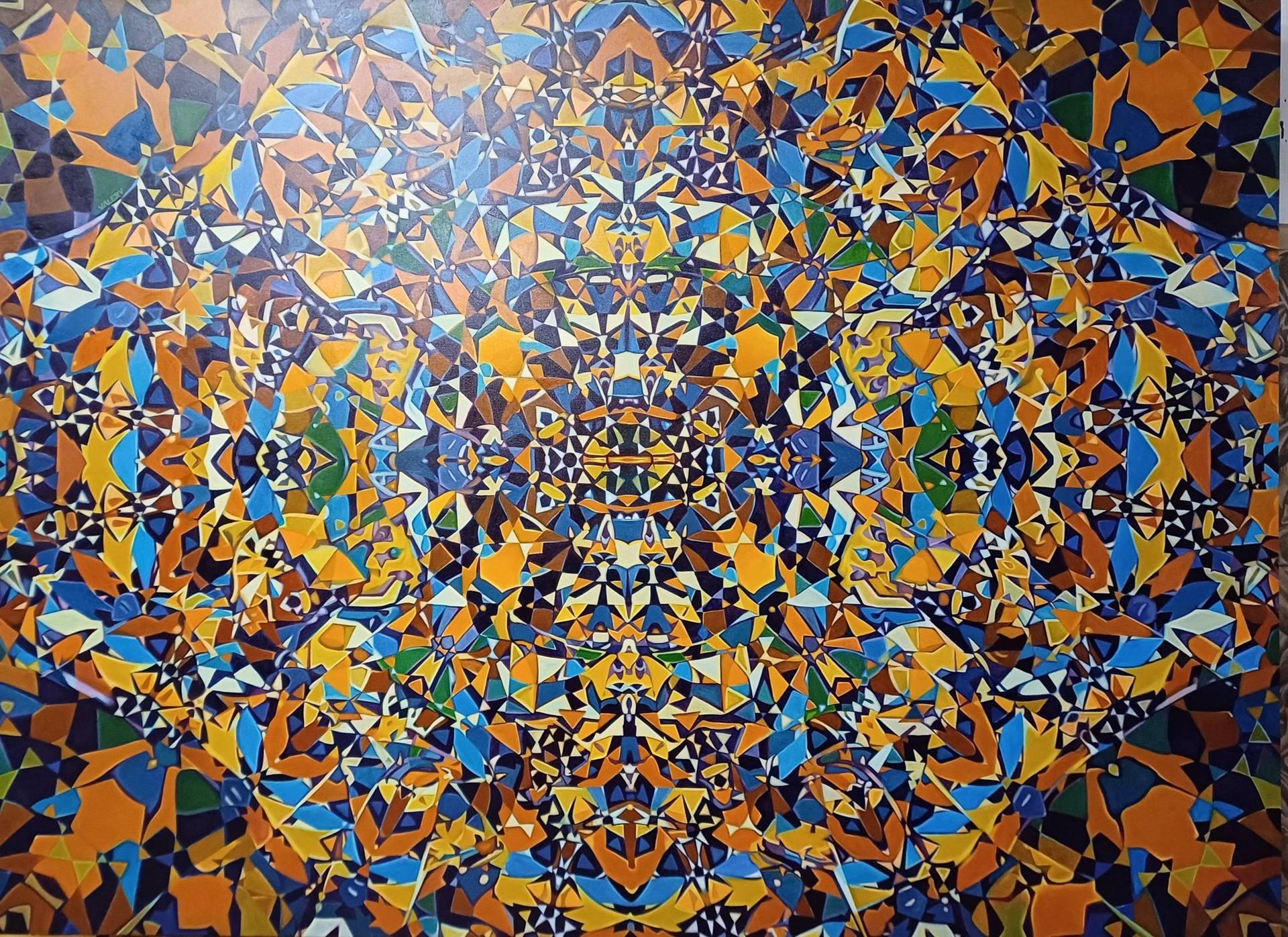 Valery Tatar Abstract Painting – „Waking the Bee“