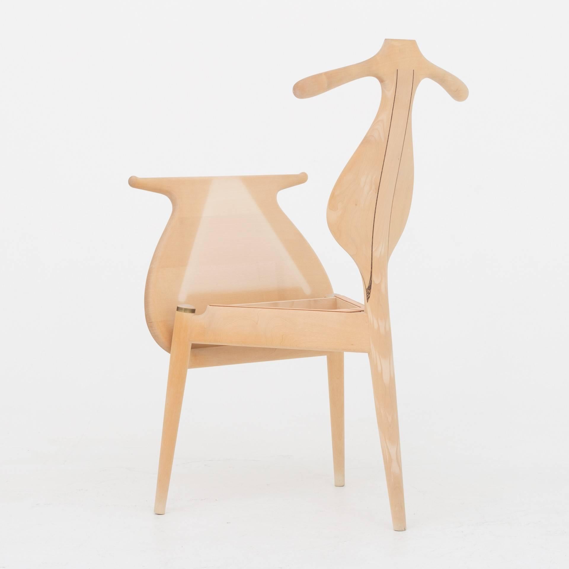 PP 250, The Valet chair in maple. Designed in 1951. Maker PP furniture. More pieces in stock.