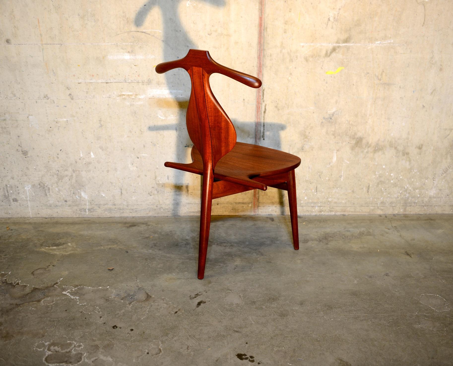 Scandinavian Modern Valet Chair, PP250, Cuba Mahogany and Wenge, by Hans J. Wegner, PP Møbler DK For Sale