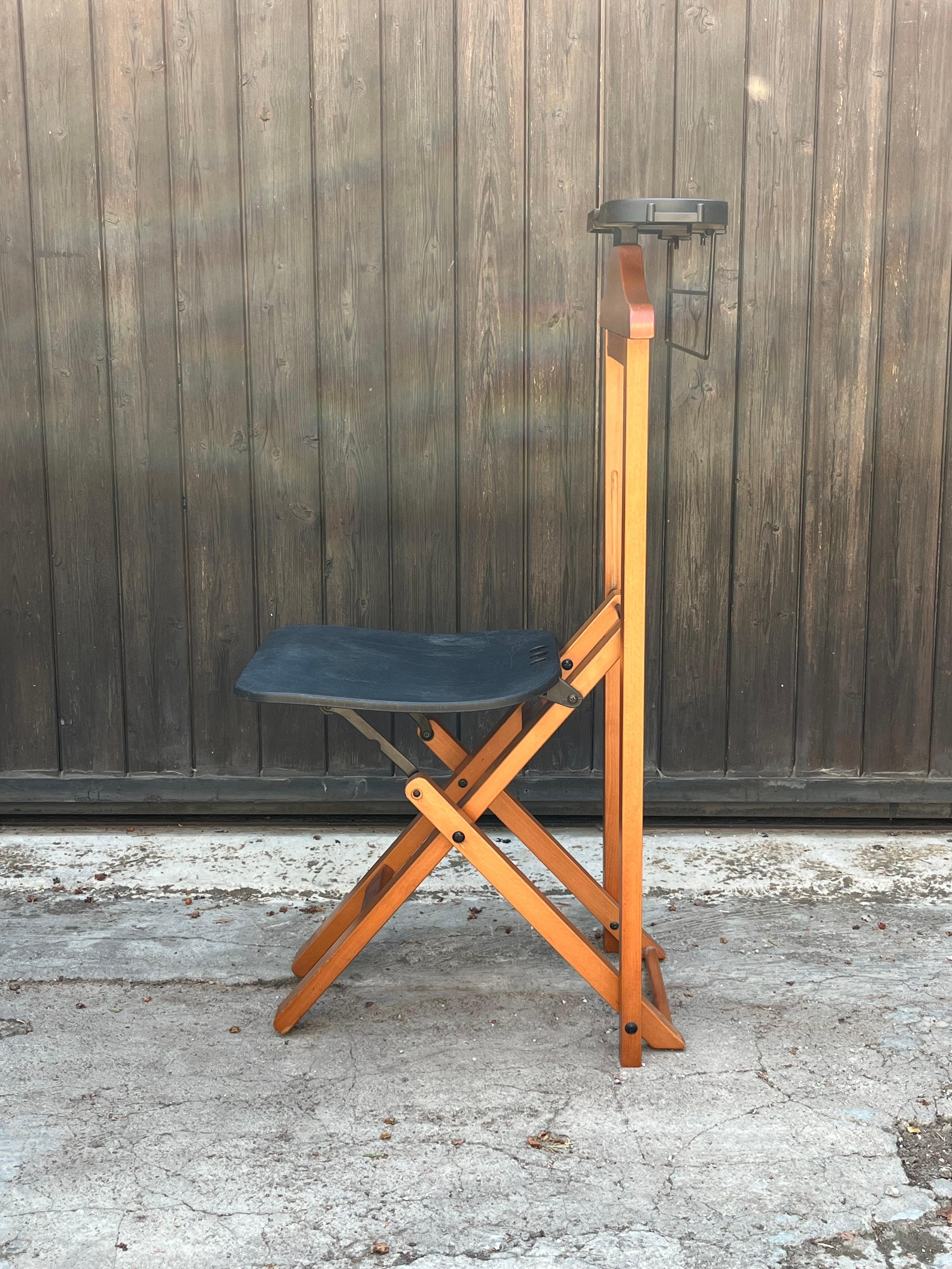 Valet/Appendiabiti pieghevole, con sedile, 