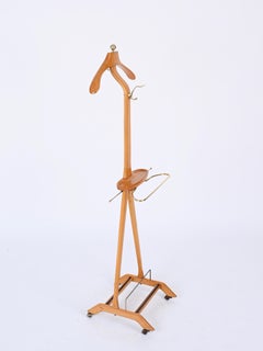Valet in Beech and Brass by Ico Parisi for Fratelli Reguitti, Italy, 1960s