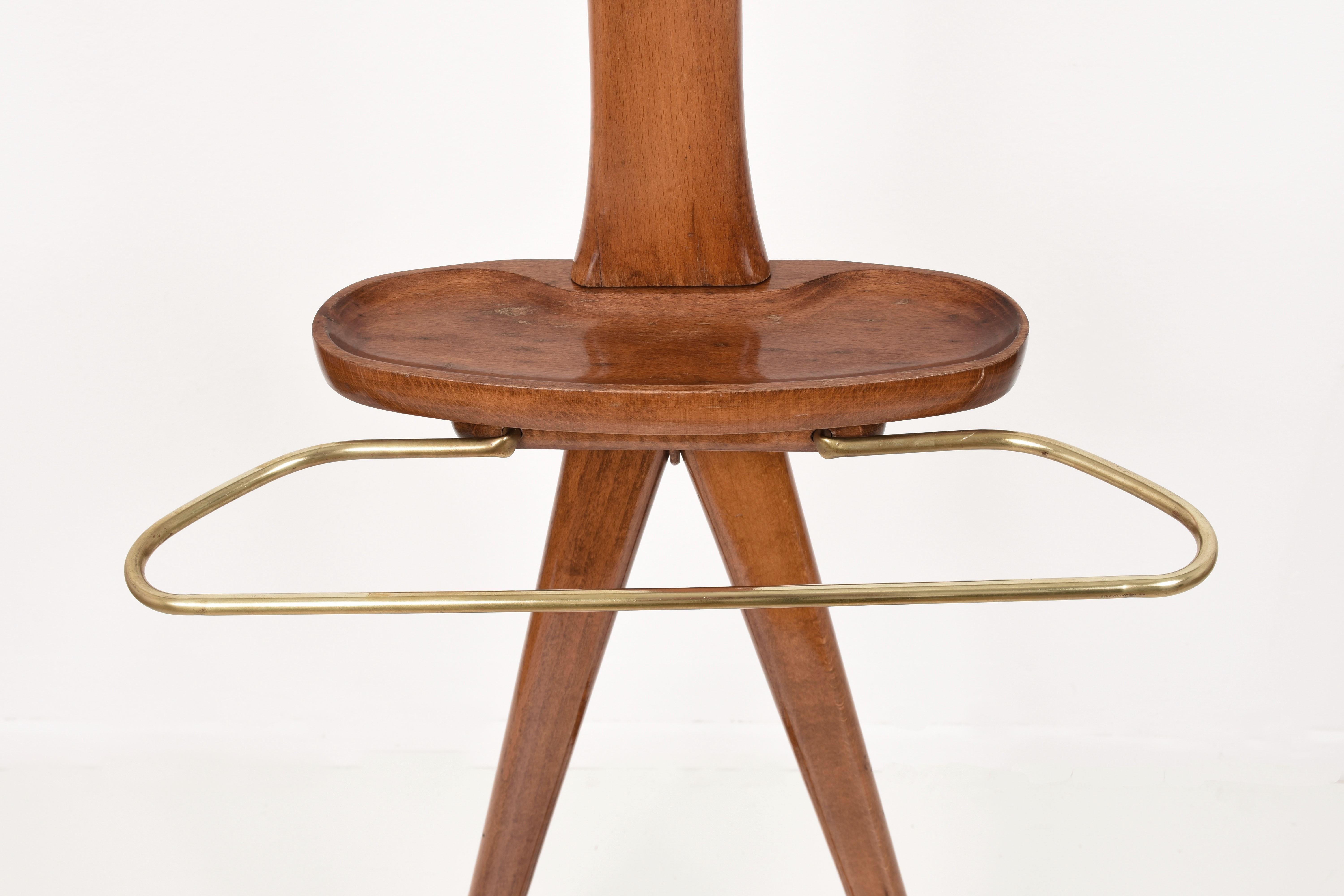Mid-Century Modern Valet in beech by Fratelli Reguitti, Italy, 1960s