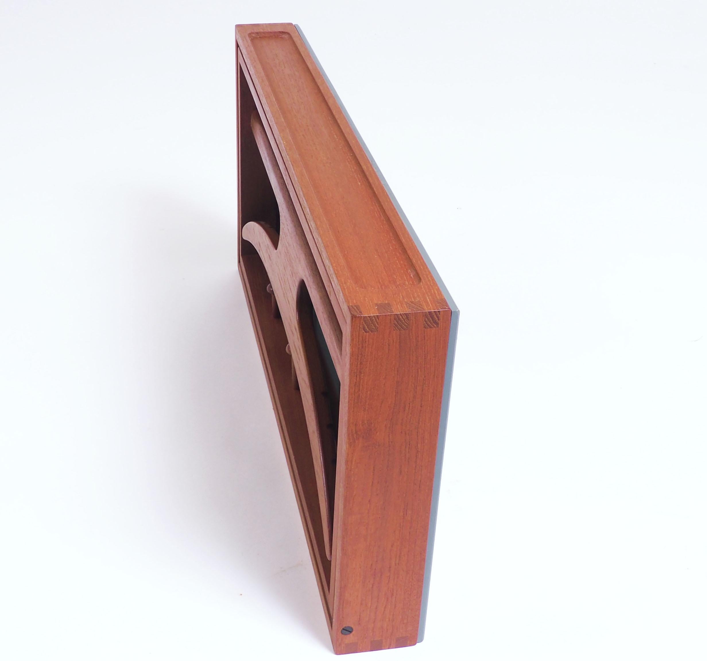 Valet in Teak and Leather by Adam Hoff and Poul Østergaard, Denmark For Sale 1