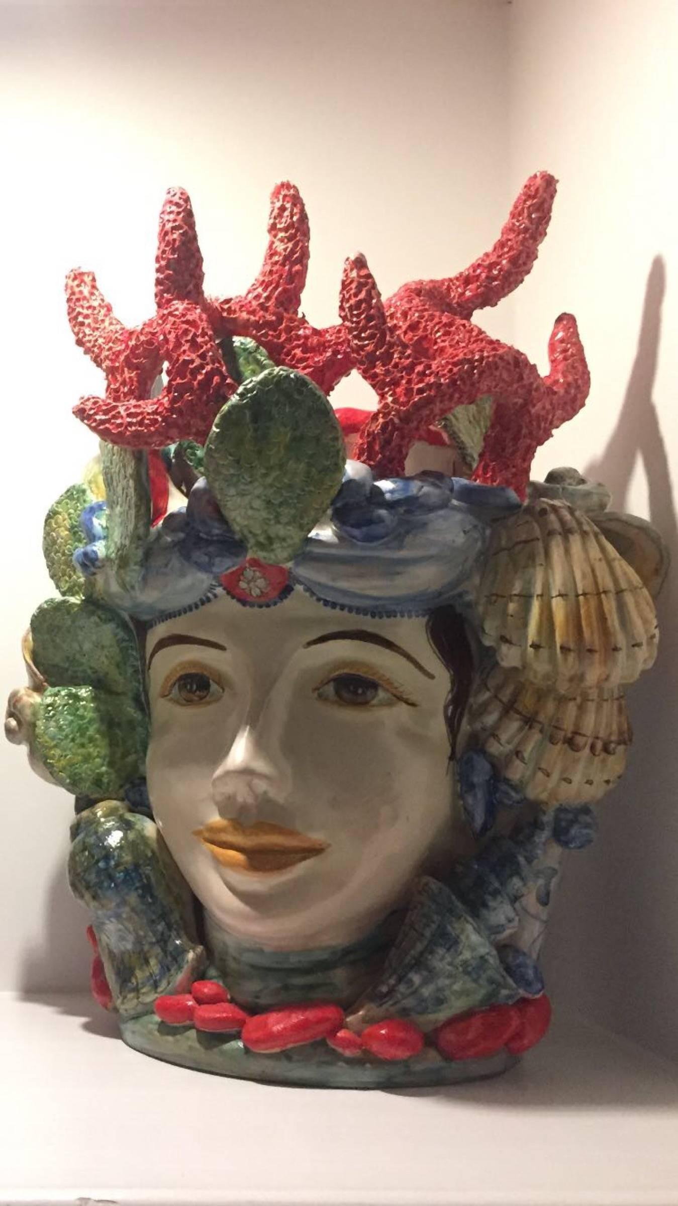sicilian ceramic heads for sale