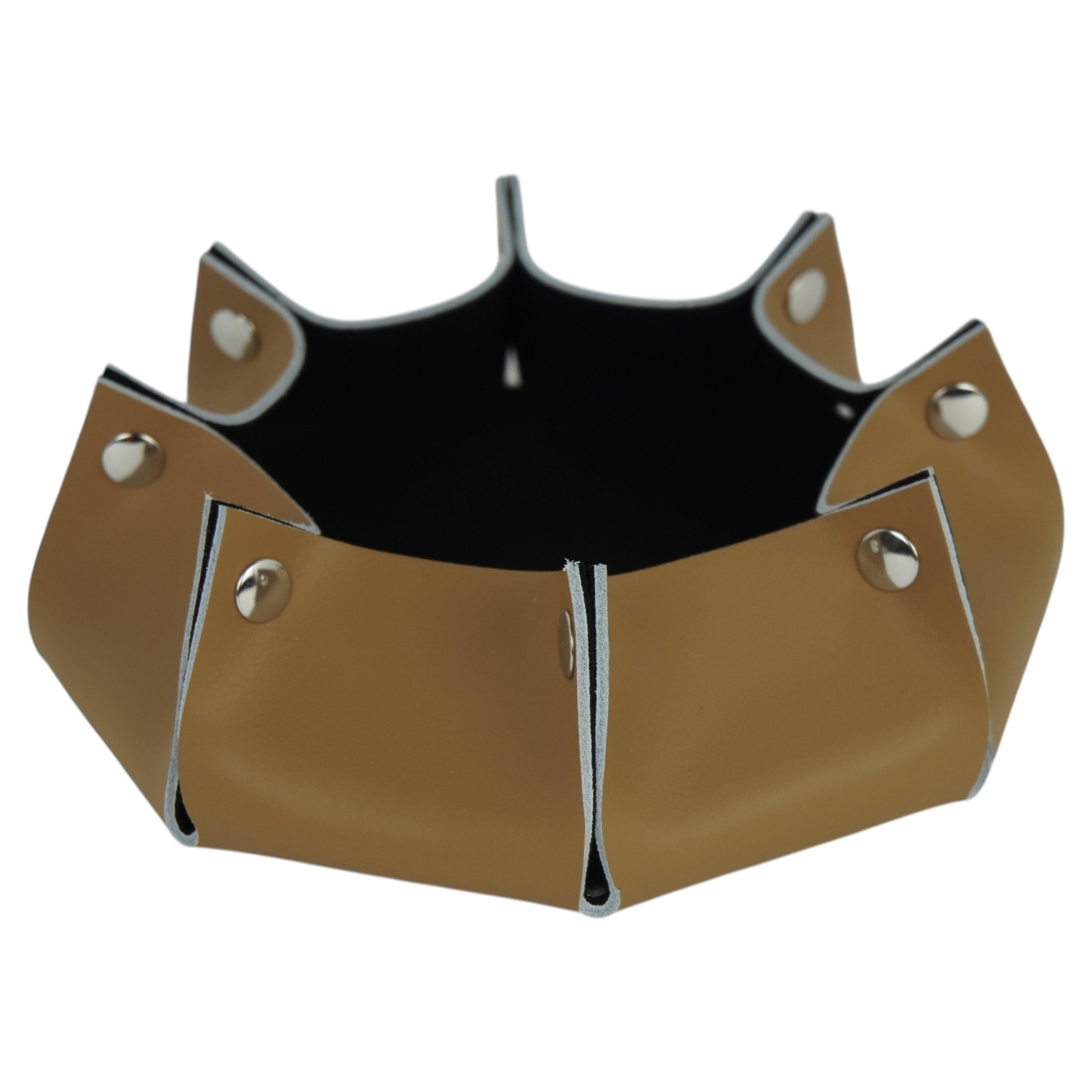 Valet Tray RITLUX - Genuine Leather, Modern Style - 17 cm