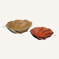 DALIA Leather Valet Tray by Limac Design, Modern - Diameter 18 cm