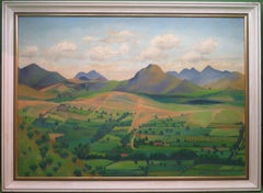 Valetta Swann (1904-1973) dipinto ad olio originale di grandi dimensioni del 1940, messicano/americano