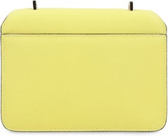 Valextra Nolo Mini Crossbody Bag — Yellow