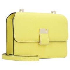 Valextra Nolo Mini Crossbody Bag — Yellow