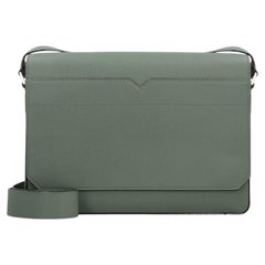 Sac à bandoulière Valextra en cuir de veau grainé — Vert