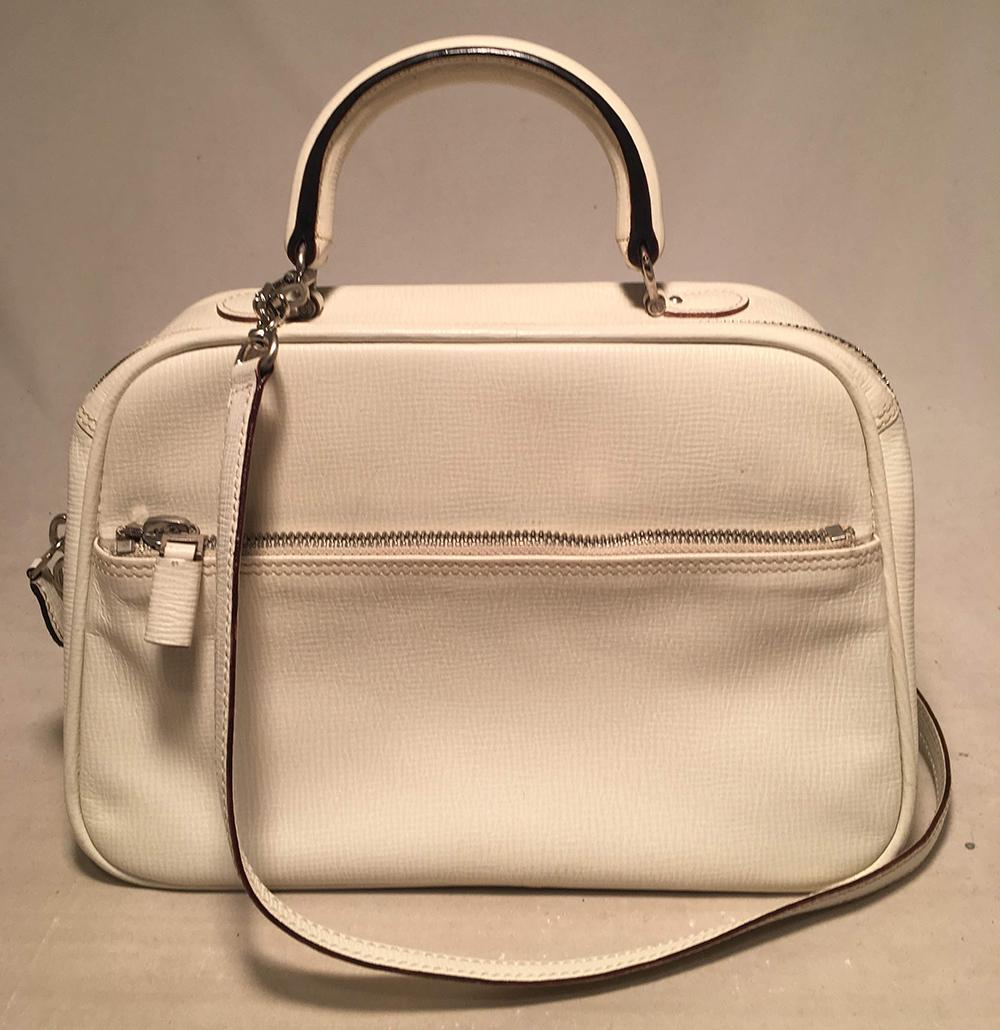 Valextra Serie S Medium Bag in White