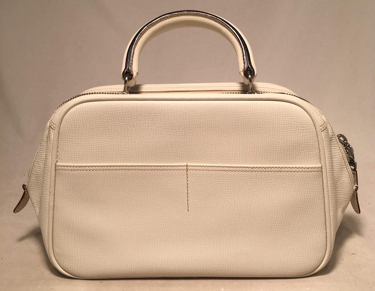 Valextra Serie S Medium Bag in White