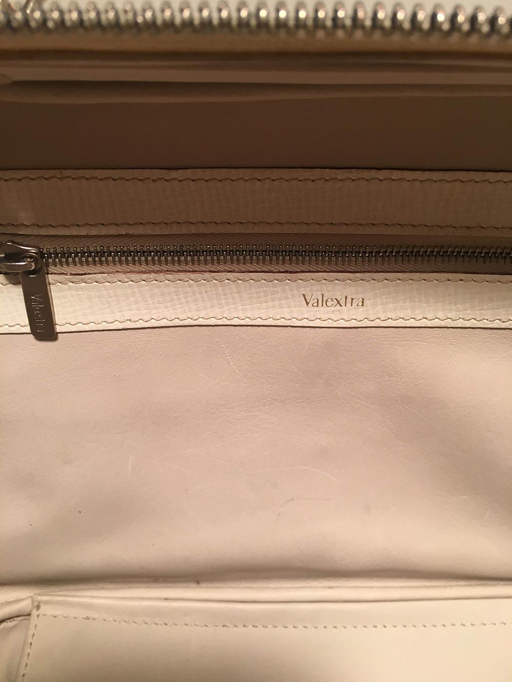 Valextra Serie S Medium Tasche in Weiß  im Angebot 4