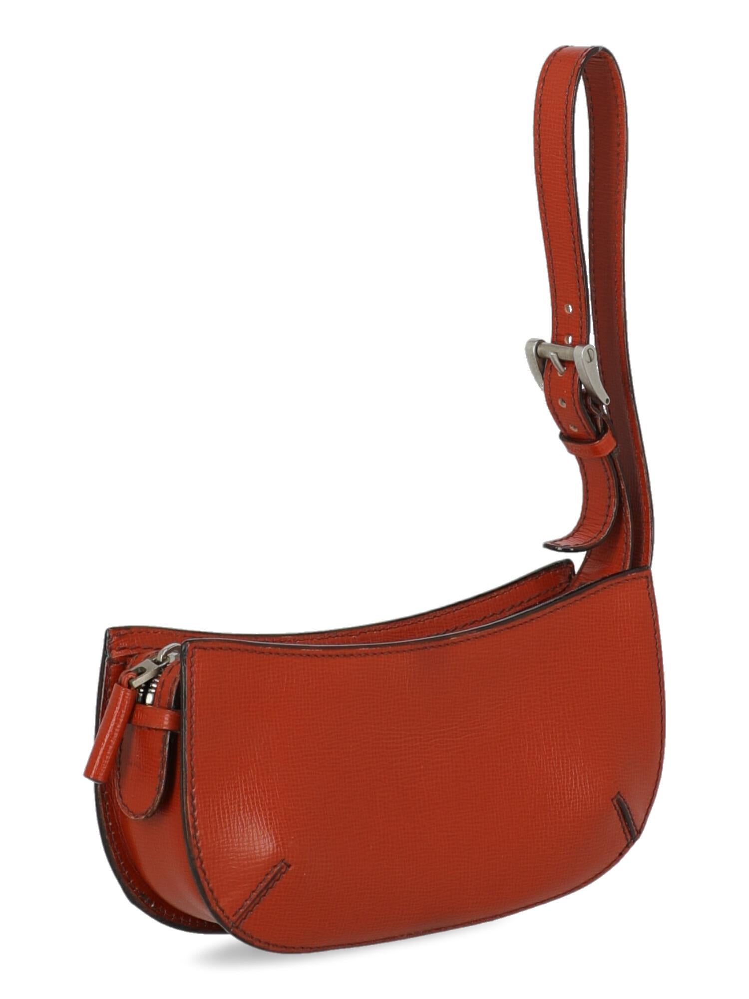 Red Valextra Woman Handbag  Orange Leather For Sale