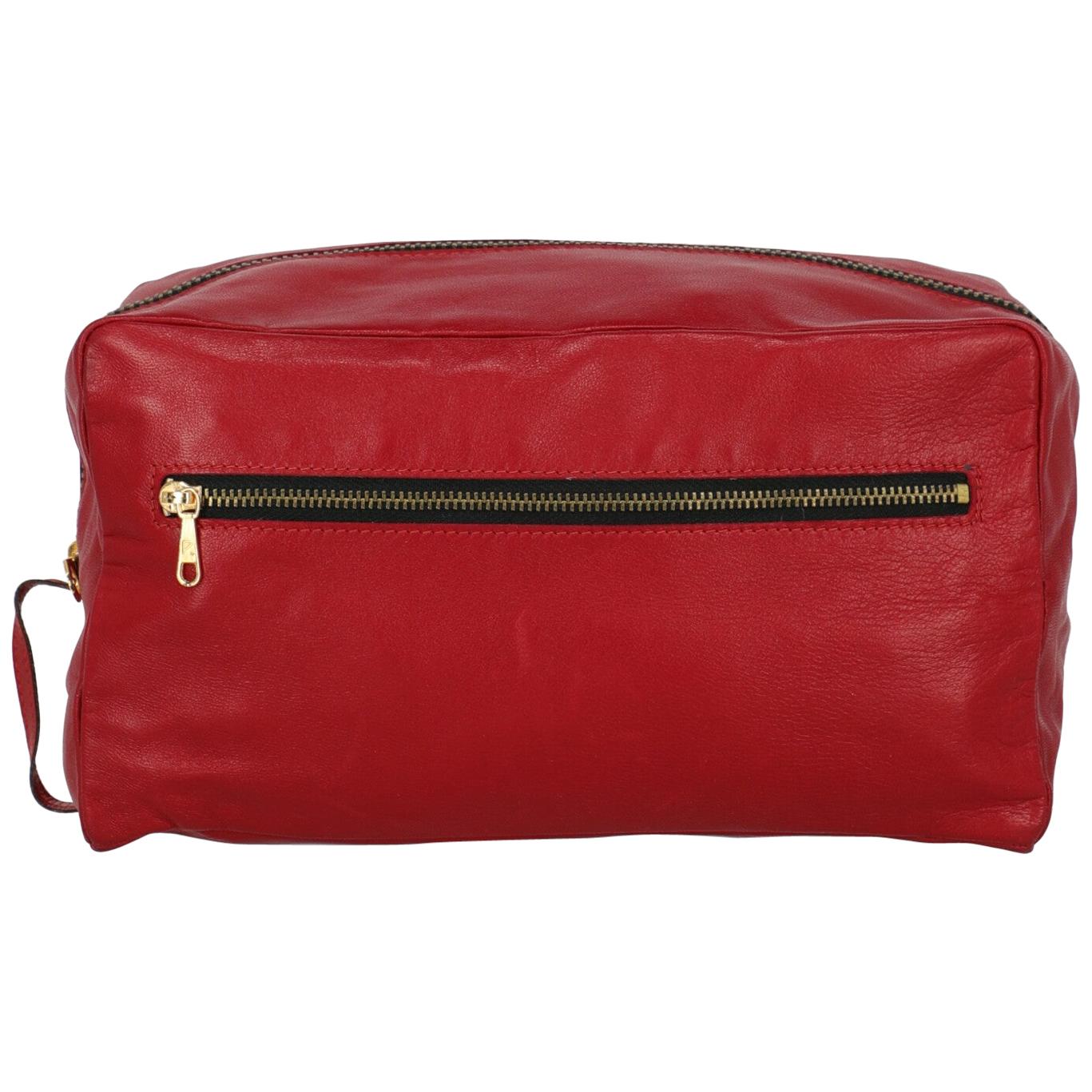 Valextra Woman Handbag Red Leather For Sale