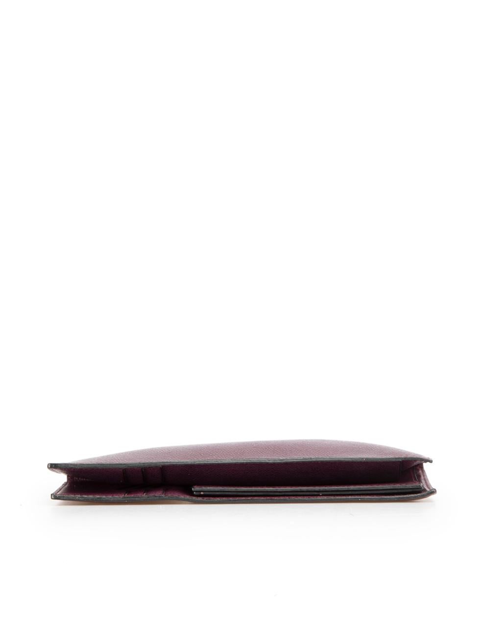 Valextra Women's Purple Leather Travel Wallet For Sale 1