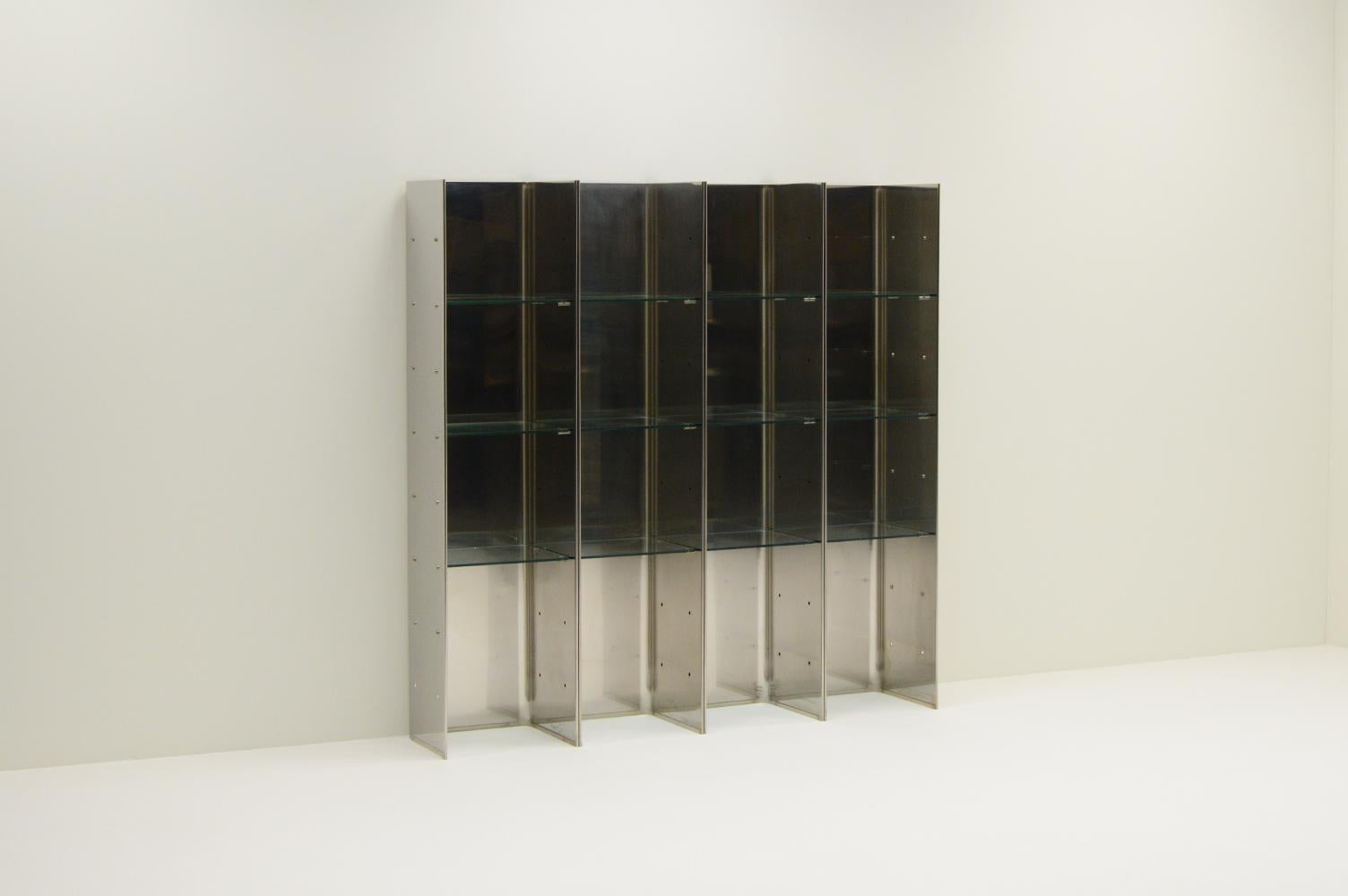 Mid-Century Modern Valiant bookcase from Carla Venosta & Guido Zimmerman for Arflex, 1970s Italy.