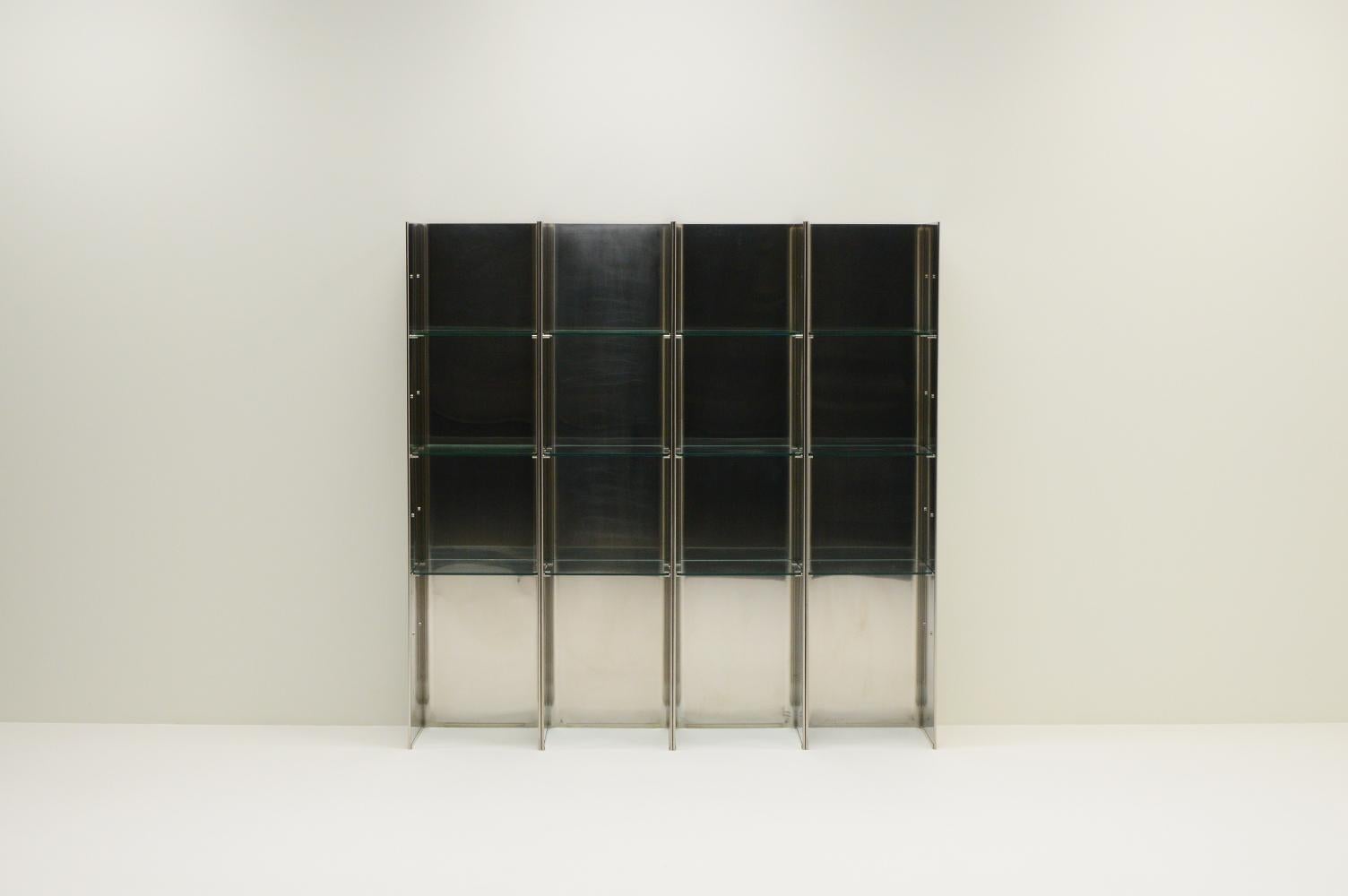 Italian Valiant bookcase from Carla Venosta & Guido Zimmerman for Arflex, 1970s Italy.
