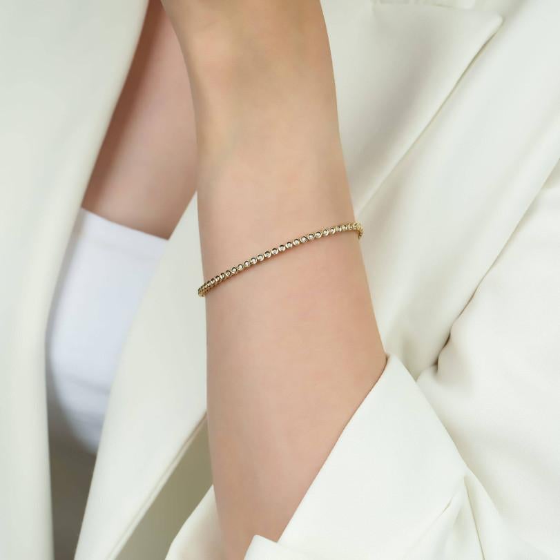 Pulsera de tenis con bisel de diamantes de 0,80 ct en Nuevo estado para la venta en Fatih, 34
