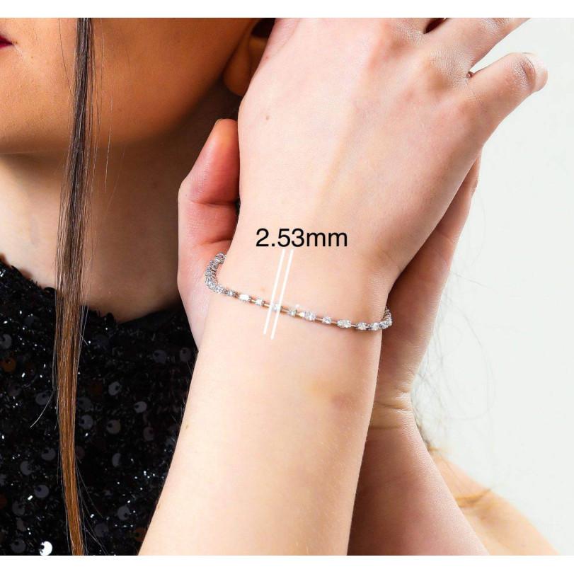 Pulsera de tenis multidiamante de 2,32 ct en Nuevo estado para la venta en Fatih, 34