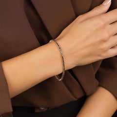 2.70ct Black Diamond Tennis Bracelet