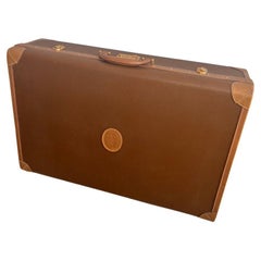 Trussardi trunk suitcase 24 hours Crespo collection leather opening with piccolina