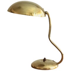 Valinte OY, Modernist Organic Table Lamp, Brass, Bakelite, Finland, 1950s